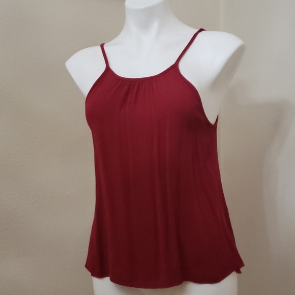Ambiance Tops - Cute maroon top